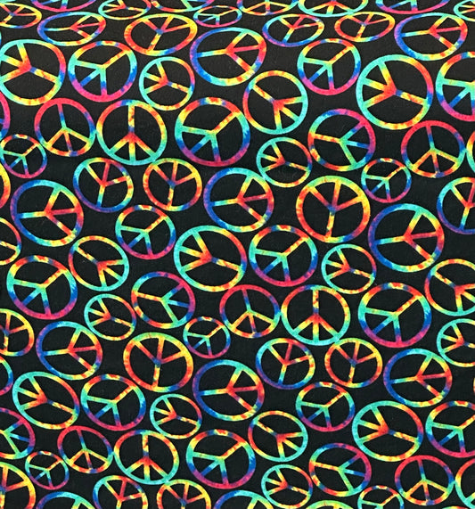 Tie Dye Peace Signs Guitar Cover