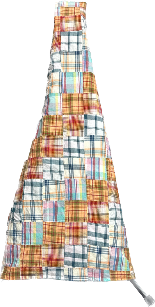 Patchwork Nantucket Madras Plaid (Daisy) Guitar Cover