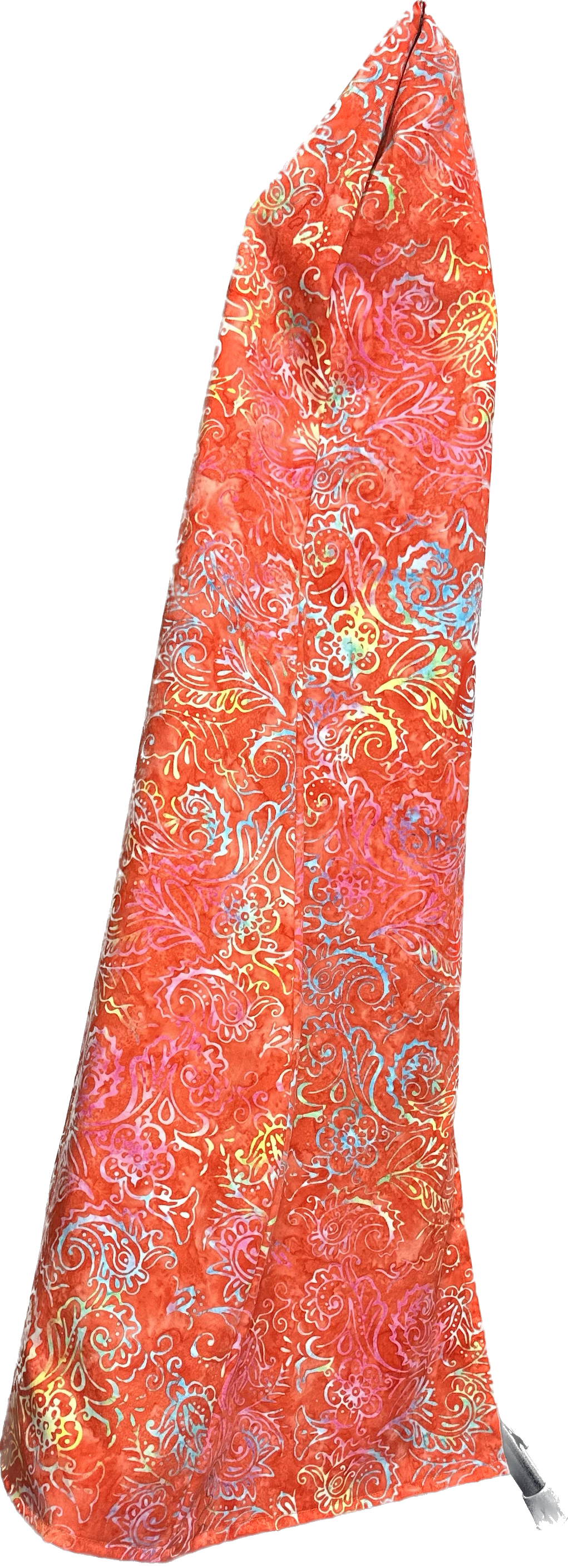 Orange Paisley Batik Guitar Cover