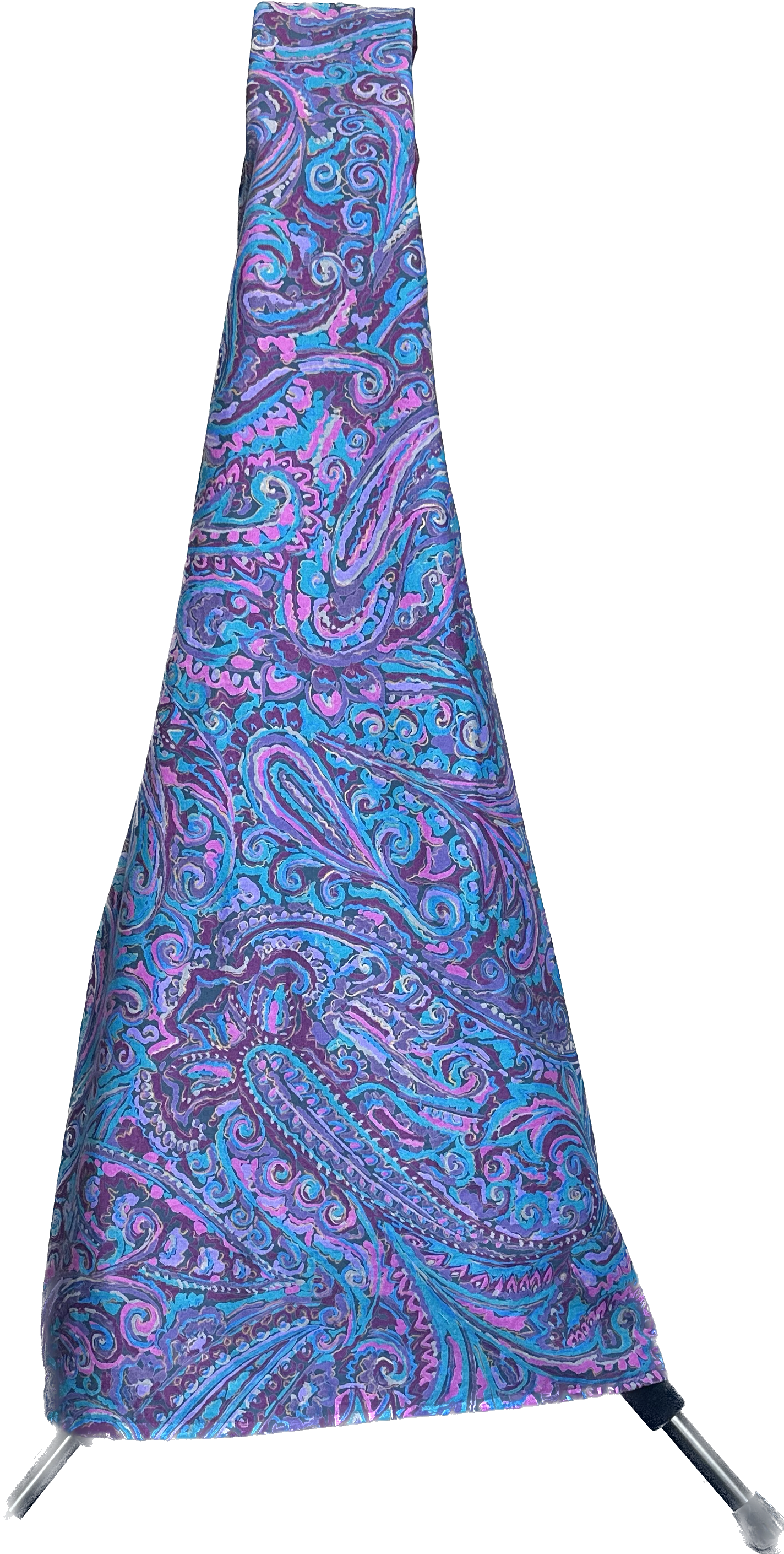 Purple Blue Silver Paisley Guitar Cover